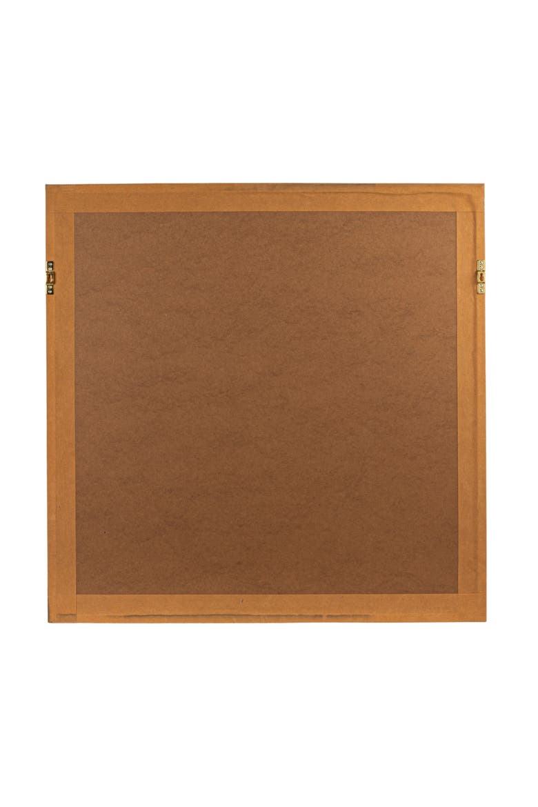 Wood and Glass Framed Paper Shadow Box Wall Décor, Blue and Tan, Alternate, color, Blue