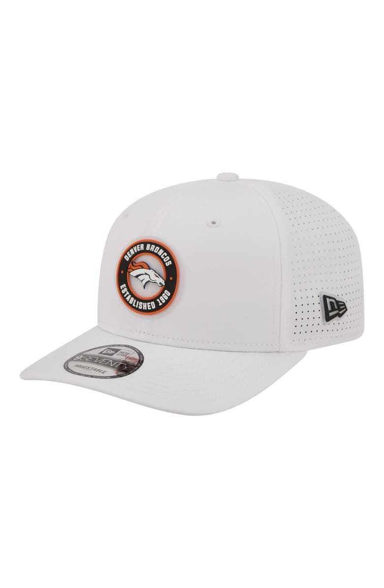 New Era Men's New Era White Denver Broncos COOLERA 9SEVENTY Adjustable Hat, Main, color, White