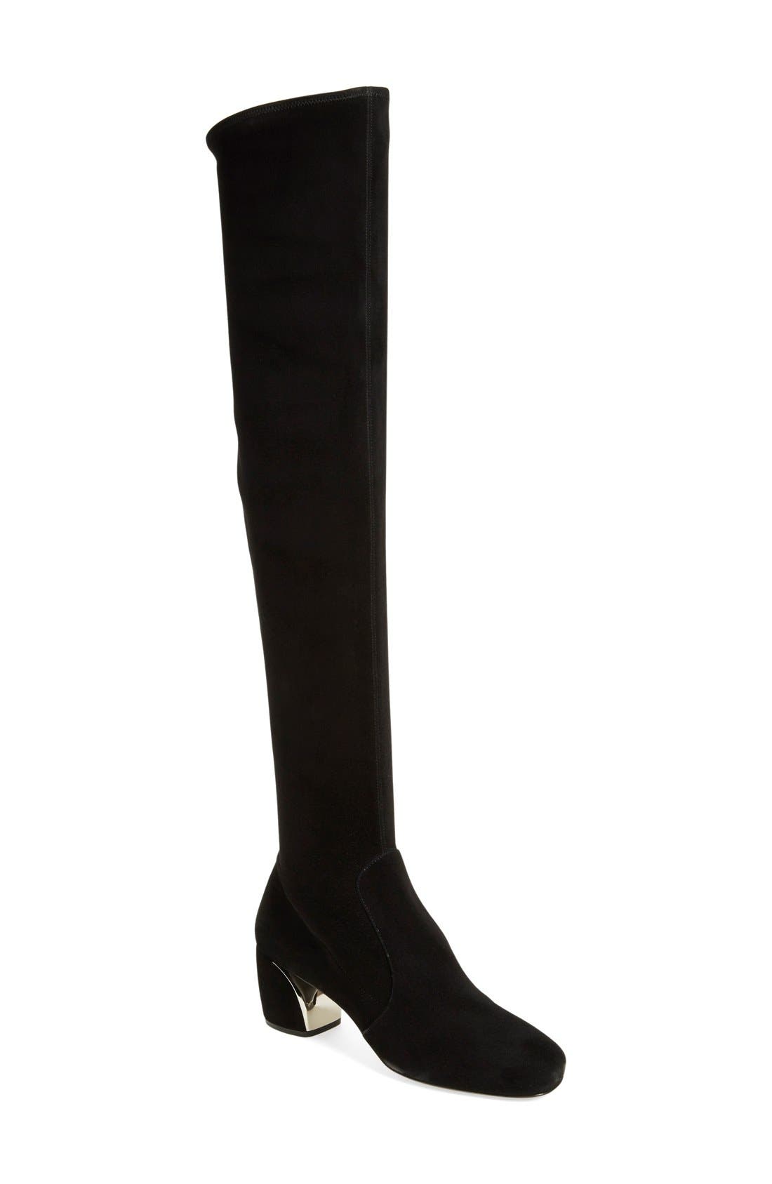 Prada Over the Knee Boot, Main, color, 