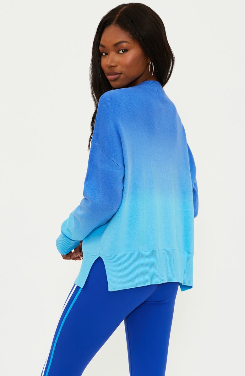 Beach Riot Callie Ombré Cotton Sweater, Alternate, color, Bluebell Two Tone