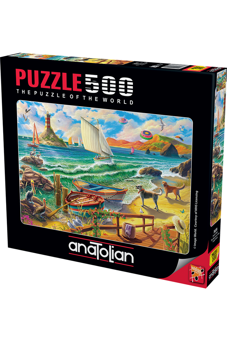 The Seashore View 500 piece Jigsaw Puzzle for Adults, Main, color, Multicolor
