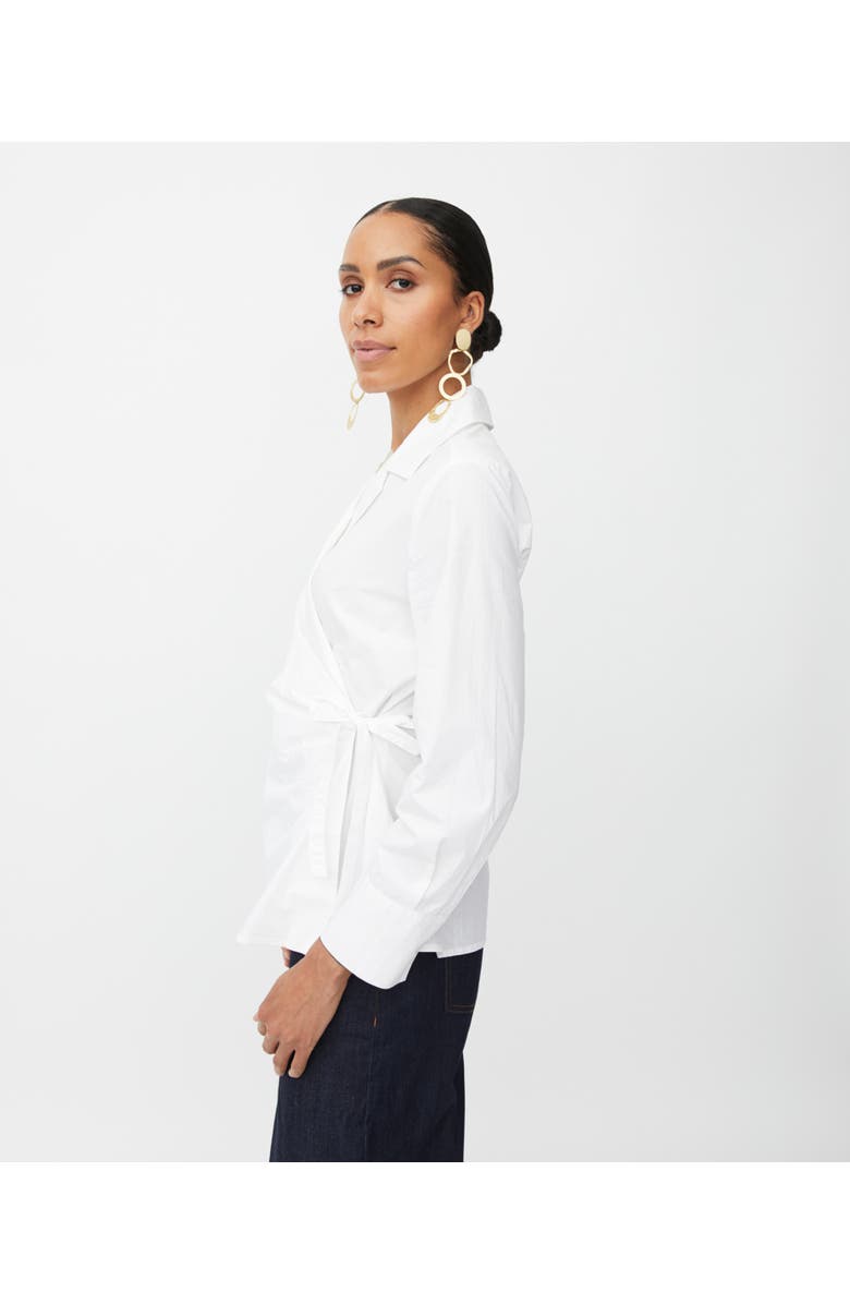 Masai Copenhagen MaIzabele Long Sleeve Side Tie Shirt, Alternate, color, White