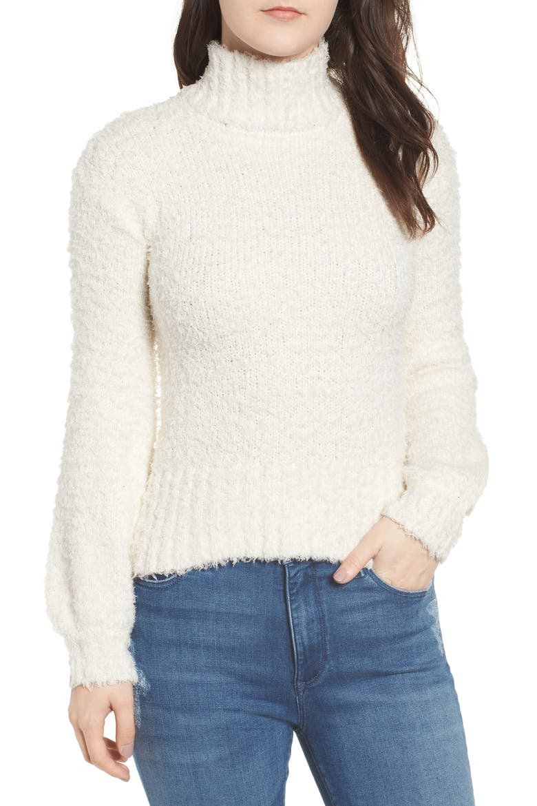 Eyelash Chenille Sweater, Main, color, IVORY