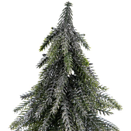 Northlight Mini Silvery Pine Downswept Artificial Christmas Trees In Green