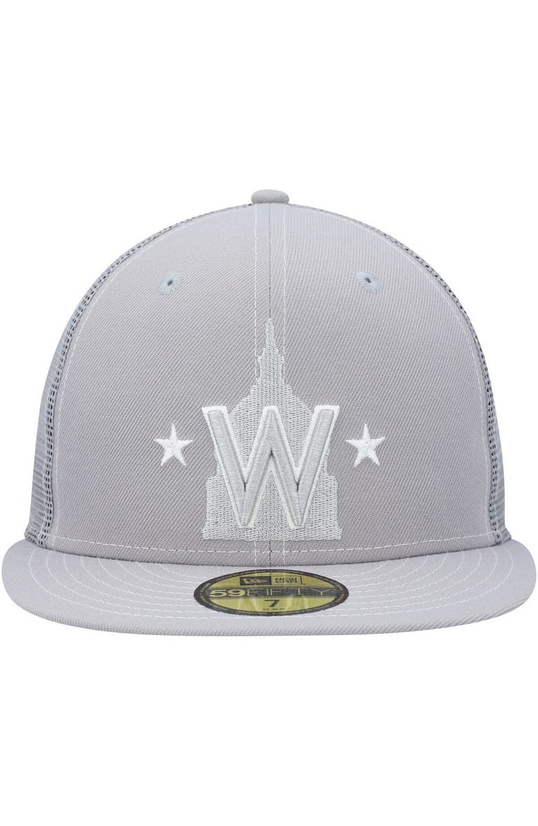 New Era Men's New Era Gray Washington Nationals 2023 On-Field Batting Practice 59FIFTY Fitted Hat, Alternate, color, Gray