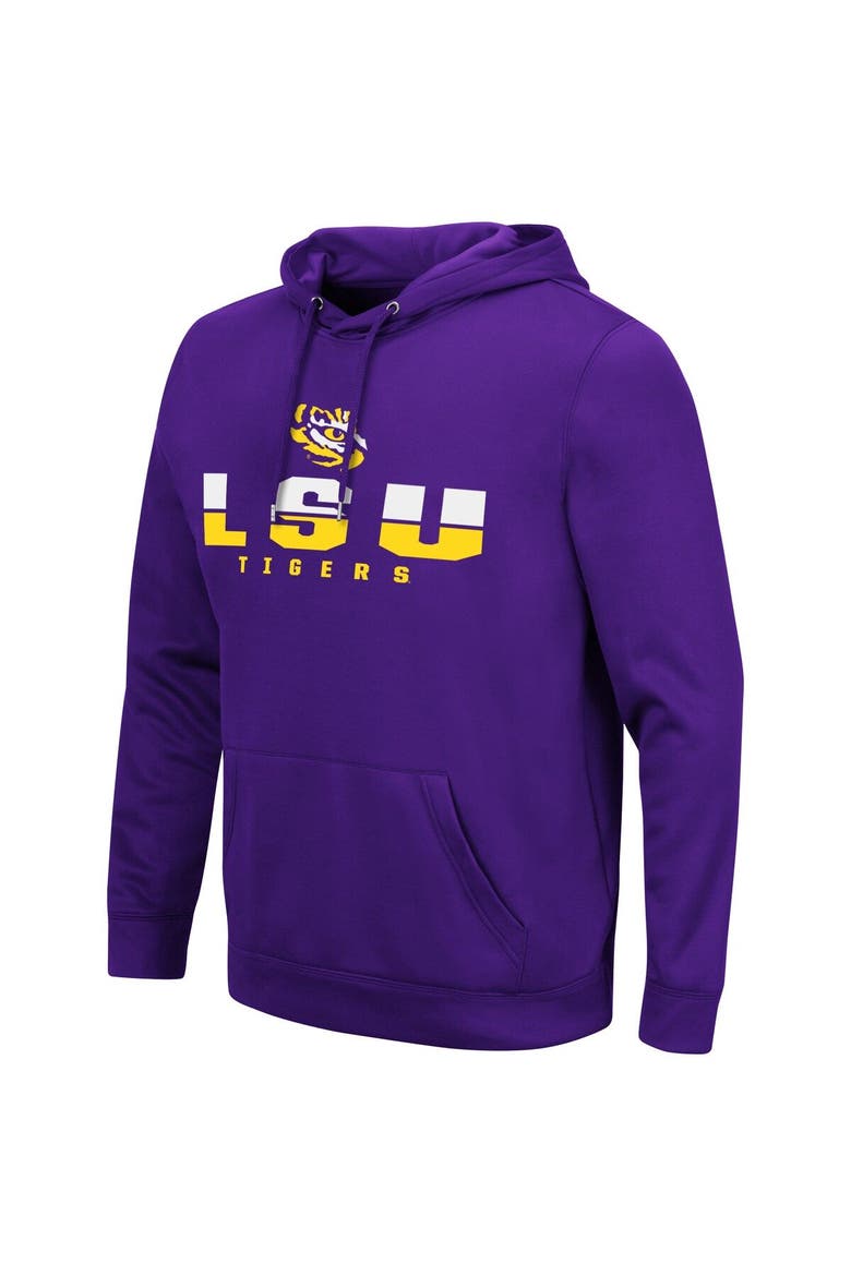 Men's Colosseum Purple LSU Tigers Lantern Pullover Hoodie, Alternate, color, Purple