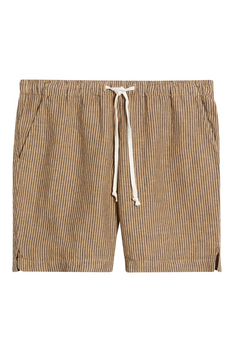 Bo Linen Drawstring Shorts, Alternate, color, OVERDYE CHAI