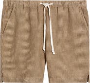 ALEX CRANE Bo Linen Drawstring Shorts