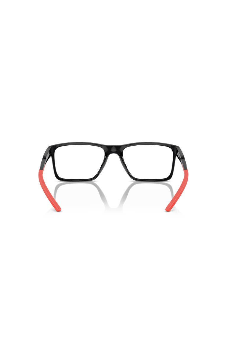 Scuderia Ferrari 54mm Rectangle optical glasses, Alternate, color, Black