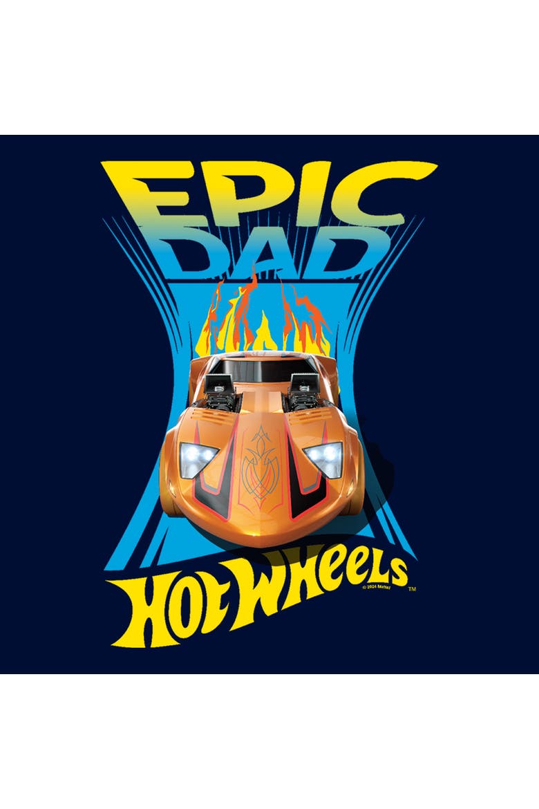 Boys Hot Wheels Twin Mill Epic Dad T Shirt, Alternate, color, Navy Blue