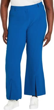 City Chic Kiana Split Hem High Waist Flare Pants