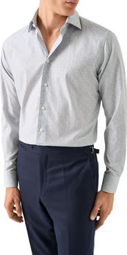 Eton Slim Fit Floral Twill Button-Up Shirt
