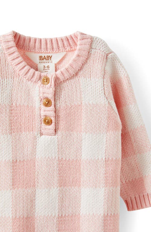Cotton On Kids Organic Knit Long Sleeve All In One In Pink