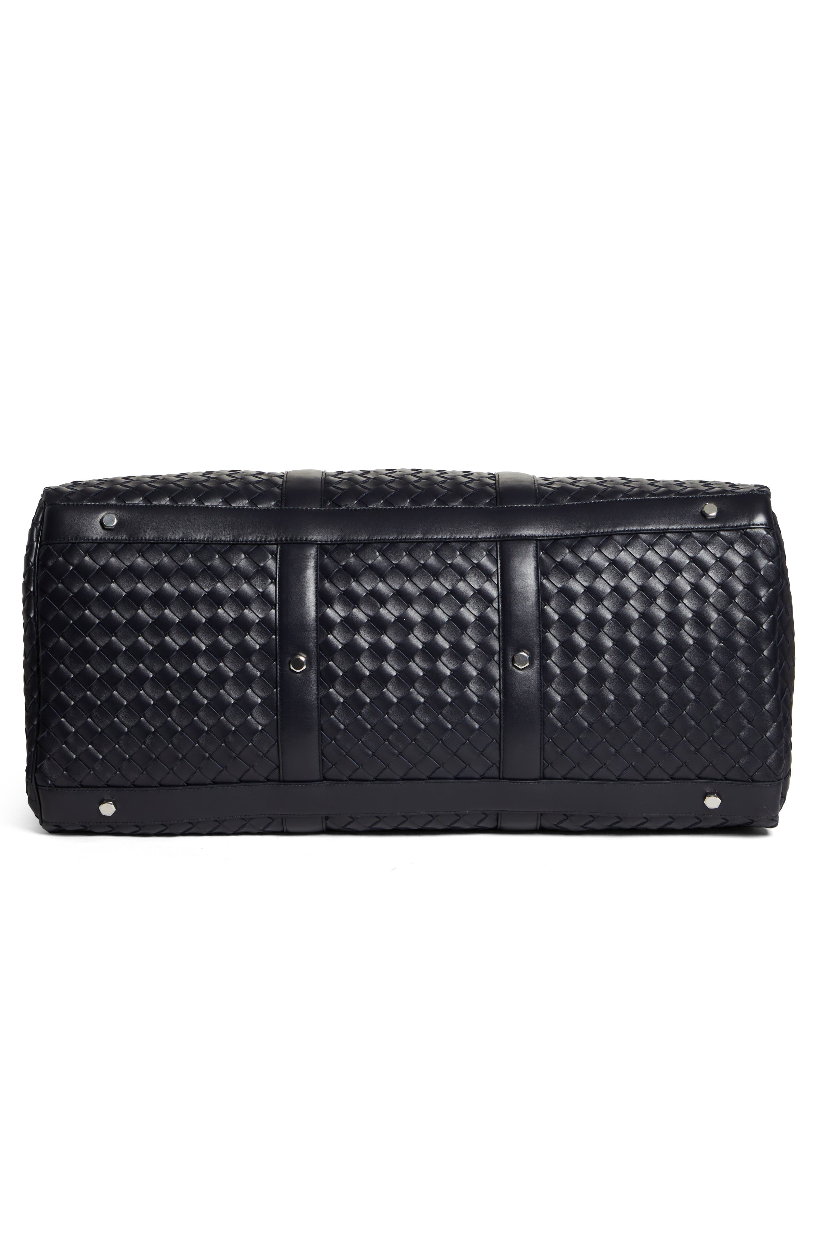 Bottega Veneta Large Intrecciato Leather Duffle Bag, Alternate, color, 