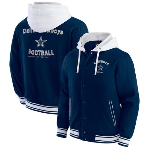 Men's NFL x Darius Rucker Collection by Fanatics  Navy Dallas Cowboys Full-Snap Hoodie Jacket