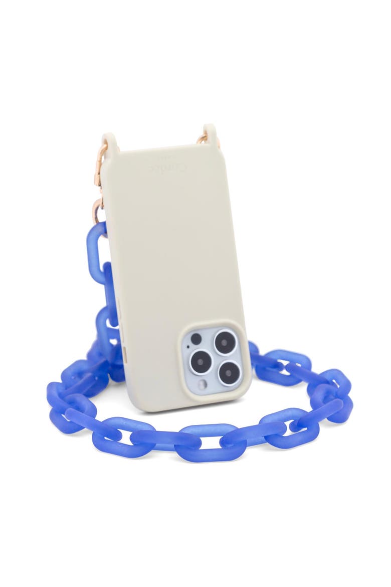 Icy Phone Chain, Alternate, color, Royal Blue