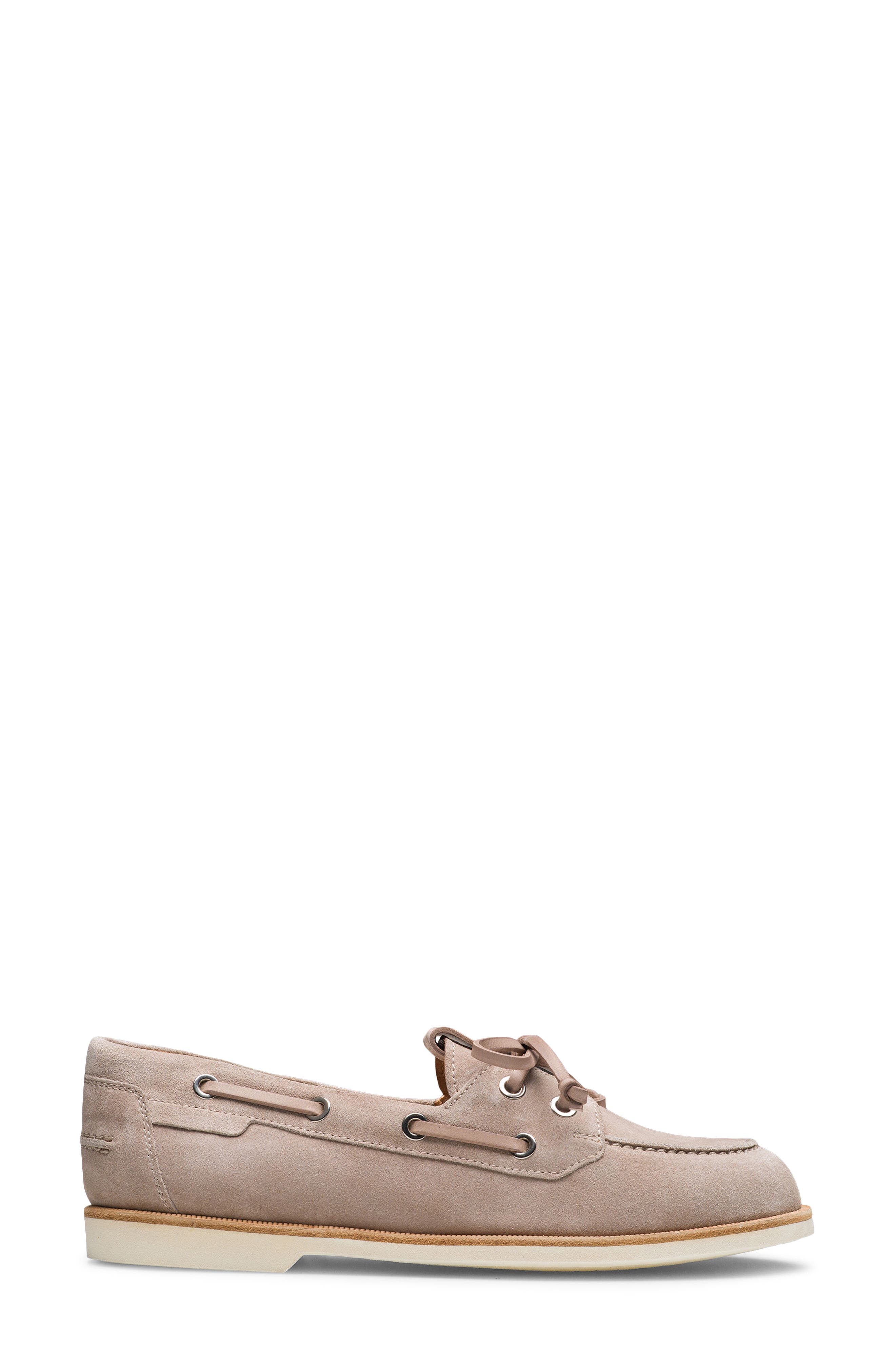Magnanni Marina Suede Boat Shoe, Alternate, color, Sand Suede