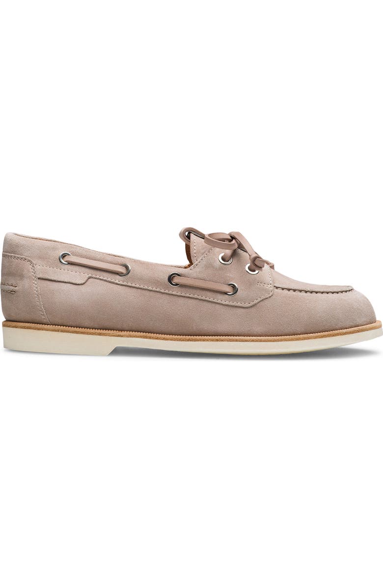 Magnanni Marina Suede Boat Shoe, Alternate, color, Sand Suede
