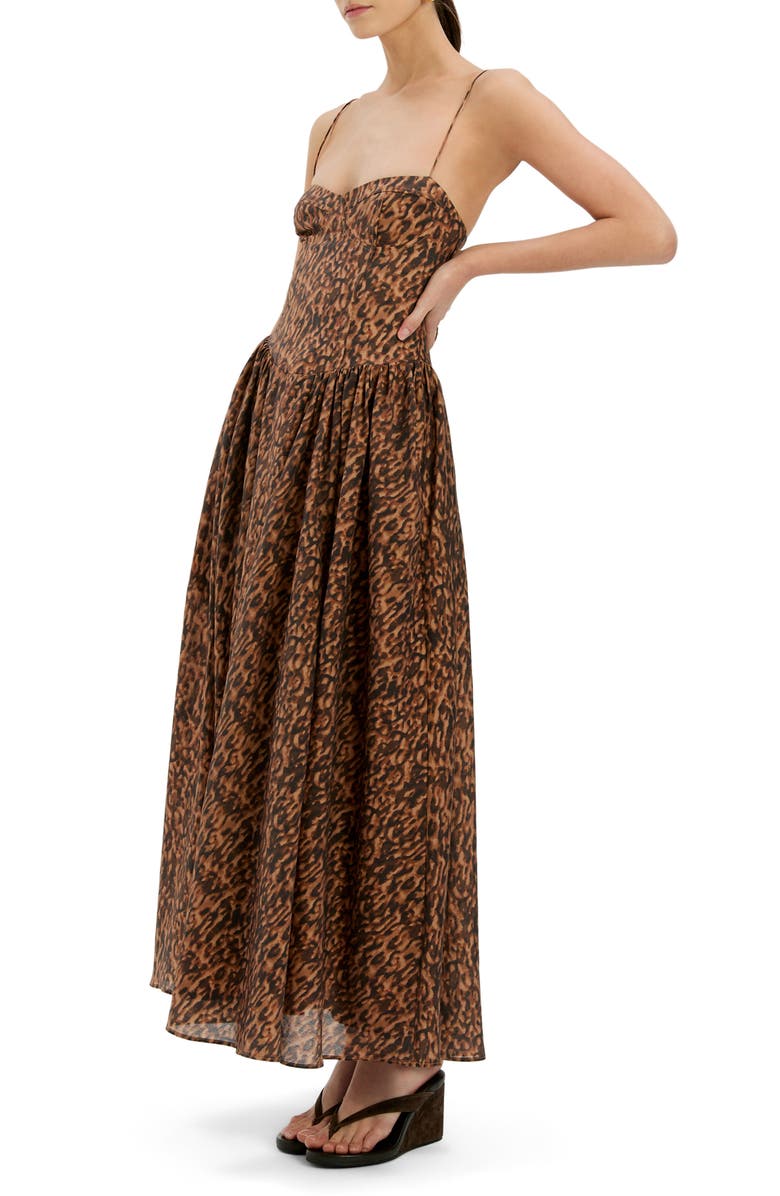 Bardot Estie Print Maxi Dress, Alternate, color, B Leopard