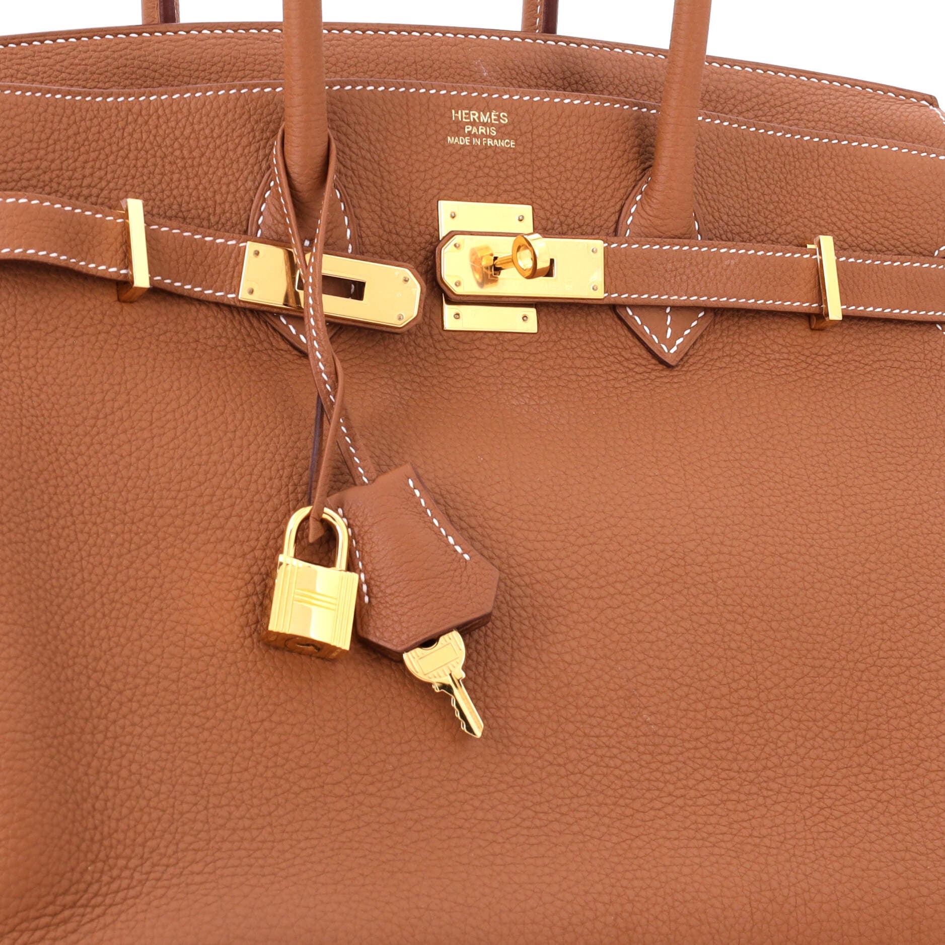 Birkin Handbag Brown Togo with Gold Hardware 35, Alternate, color, Metallic Gold