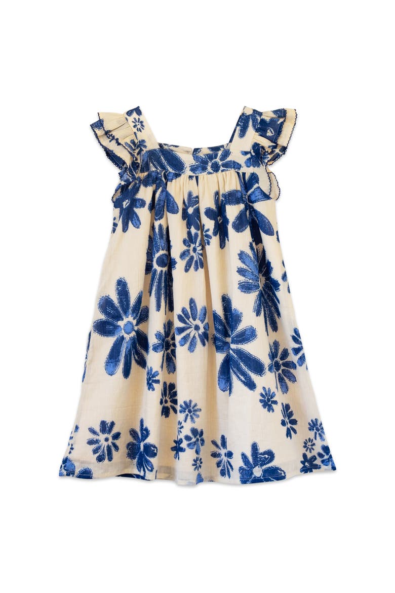 Everly Square Neck Dress, Main, color, Blue