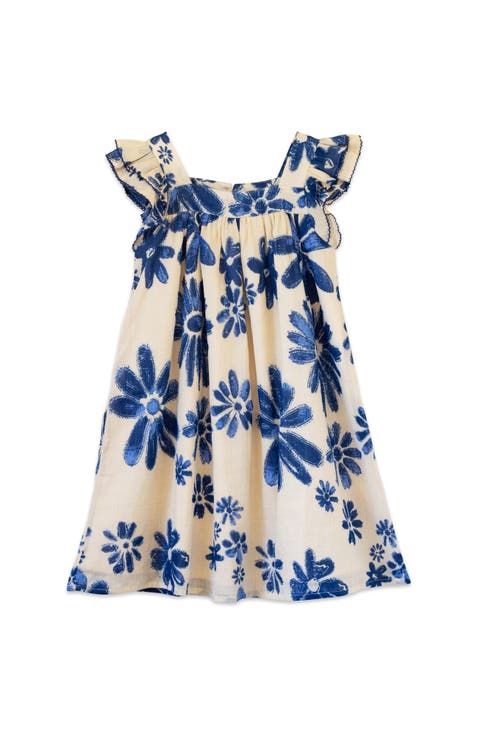 Everly Square Neck Dress (Toddler, LittleKid, BigKid)