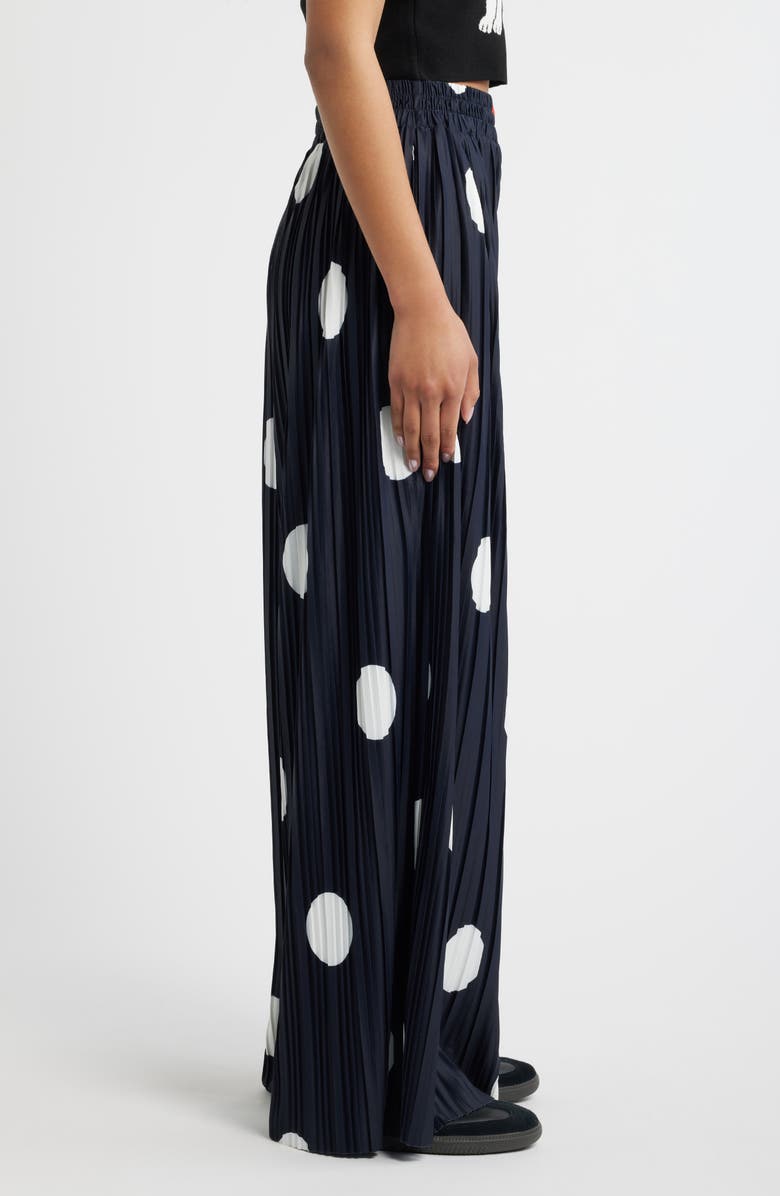 Dressed in Lala Total Knockout Plissé Dot Pants, Alternate, color,