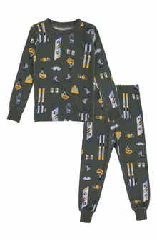 Kids' Ski Print Pajamas