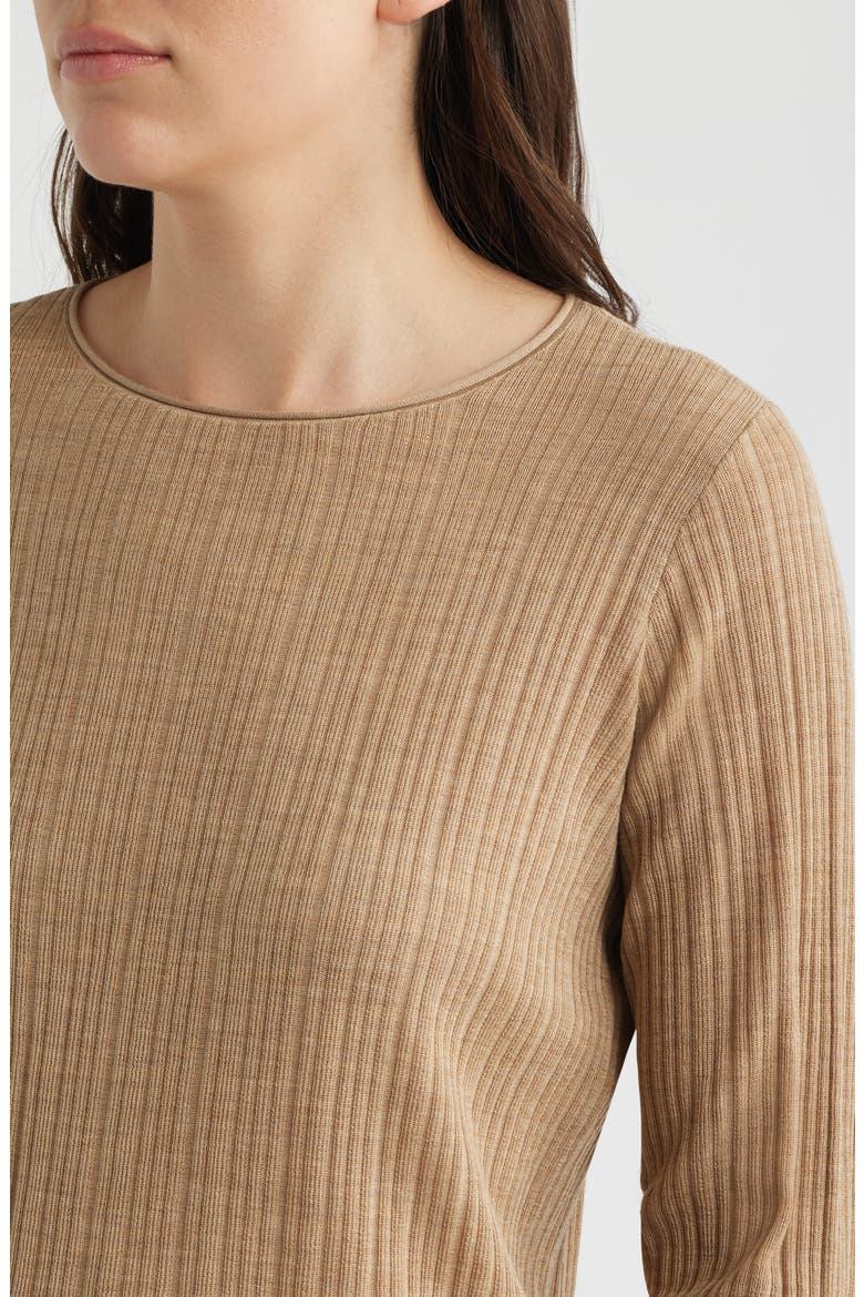 Merino Wool Sweater, Alternate, color, BISCUIT
