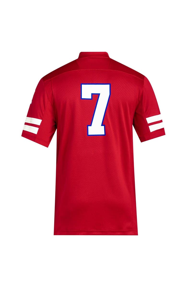 adidas Men's adidas #7 Scarlet Nebraska Huskers Memorial Stadium 100th Anniversary Premier Football Jersey, Alternate, color, Scarlet