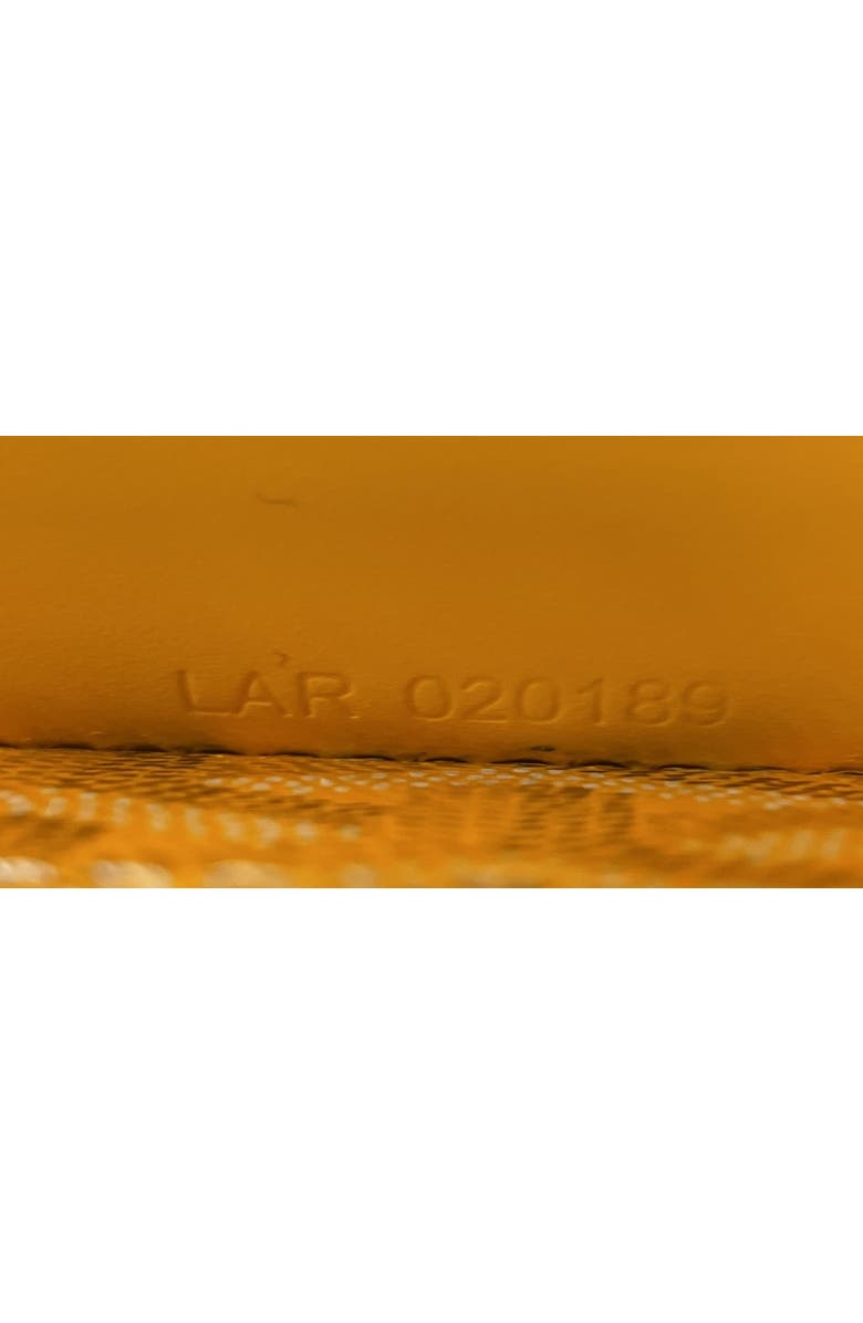 Pre-Owned Goyard Saigon Top Handle Bag Coated Canvas with Leather PM, Alternate, color, Yellow