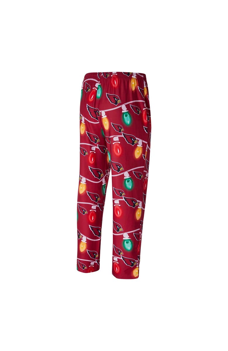 CONCEPTS SPORT Men's Concepts Sport  Cardinal Arizona Cardinals Garland Knit Raglan Long Sleeve T-Shirt and Pants Set, Alternate, color, Cardinal