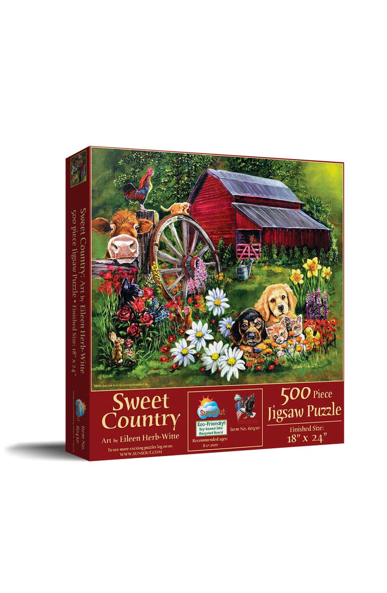 Sunsout Sweet Country 500 piece Jigsaw Puzzle for Adults, Main, color, Multicolor
