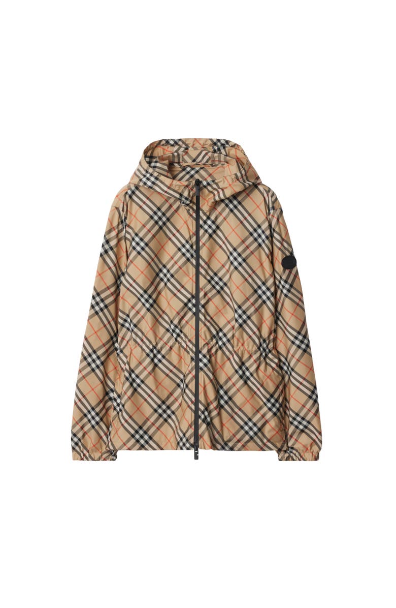 Burberry Check Lightweight Jacket, Alternate, color, Sand