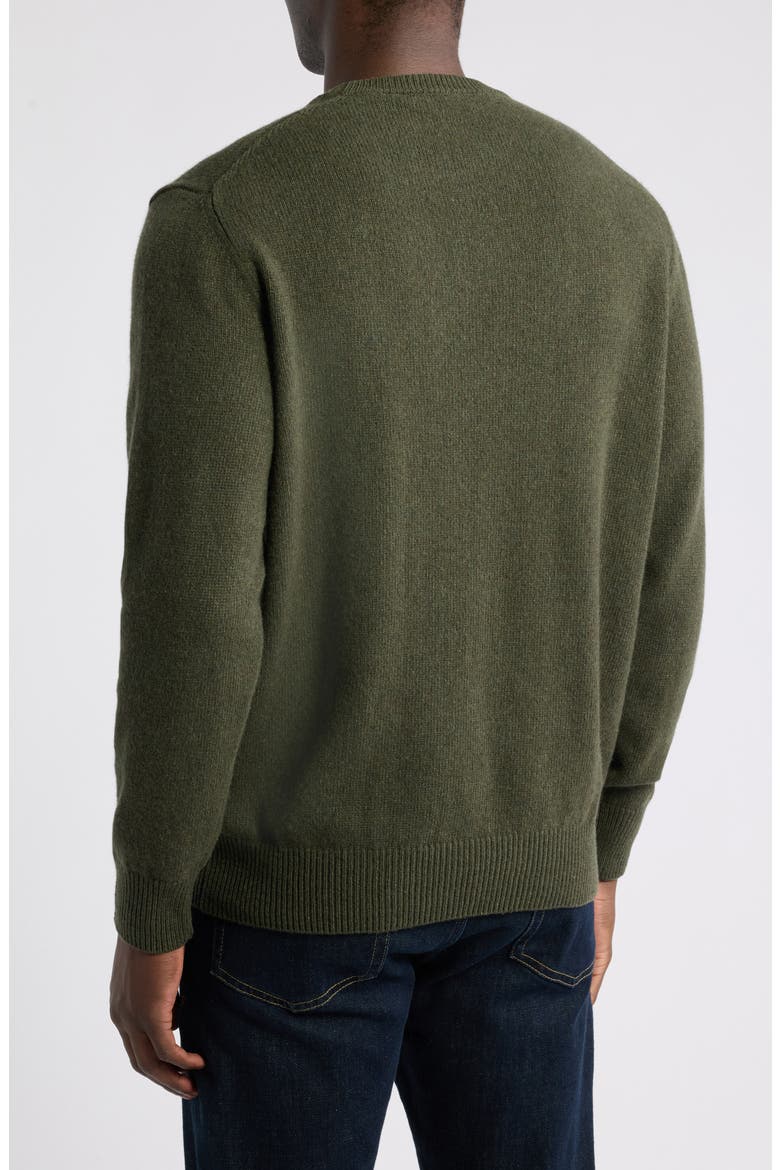Cashmere Crewneck Sweater, Alternate, color, MEDIUM GREEN