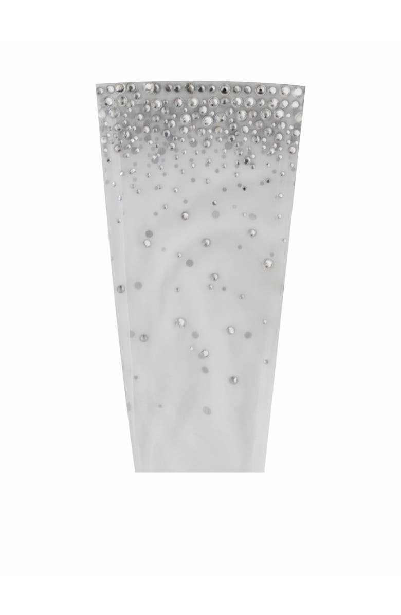 Miss Circle Izzy Crystal Opera-length Gloves, Alternate, color, White