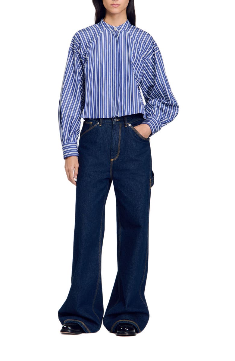 SANDRO Striped shirt, Alternate, color,