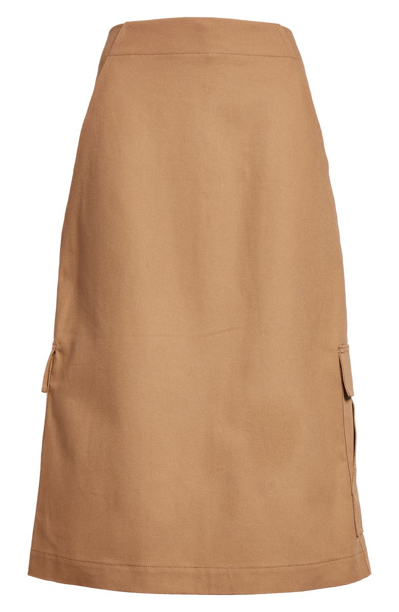 Sacai Carhartt WIP Cotton Canvas Cargo Skirt, Alternate, color, 