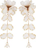 Panacea Linear Flower Earrings