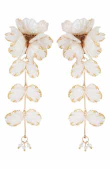 Panacea Linear Flower Earrings