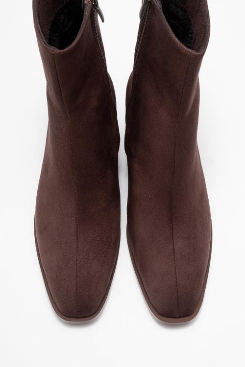 Prologue Shoes Chara Block Heel Ankle Boot In Brown