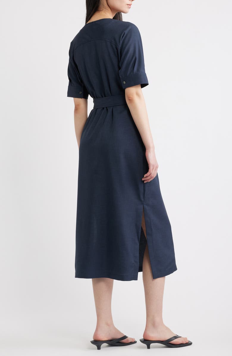 Theory City Midi Shirtdress, Alternate, color, Nocturne Navy - Xlv
