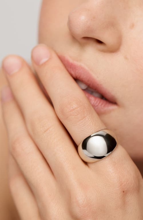 Monica Vinader Tapered Ring In Metallic