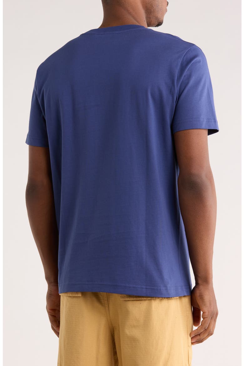 Slim Fit OFF Stamp Graphic T-Shirt, Alternate, color, DARK BLUE-WHITE