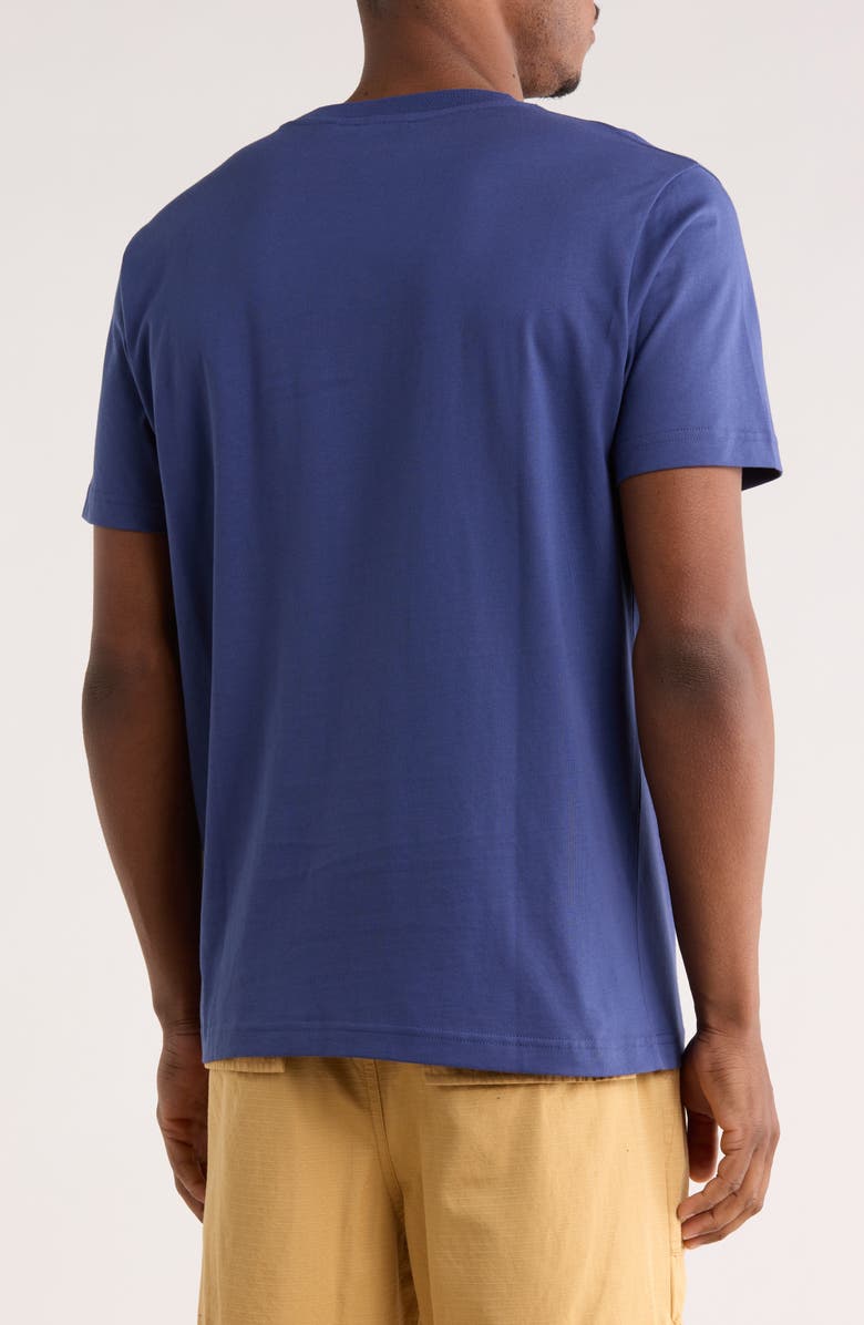 Off-White Slim Fit OFF Stamp Graphic T-Shirt, Alternate, color, Dark Blue-White