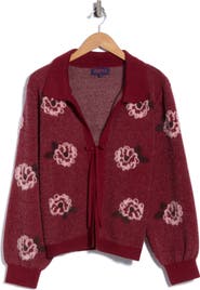 Joseph A Floral Tie Front Cardigan