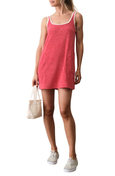 Whipstitch Detail French Terry Shift Dress