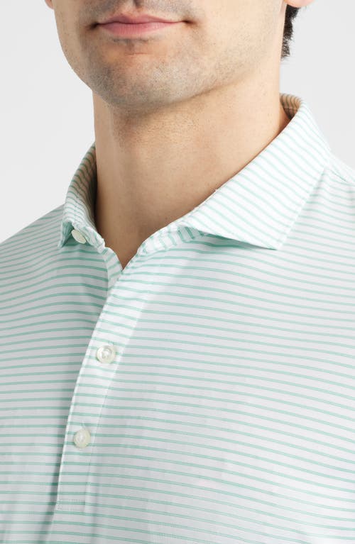 Johnnie-o Michael Stripe Performance Golf Polo In Multi