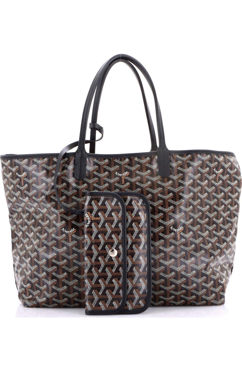 Pre-Owned Goyard Saint Louis Tote Coated Canvas PM, Alternate, color, Black
