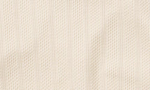 The Normal Brand Robles Textured Knit Polo In Ivory